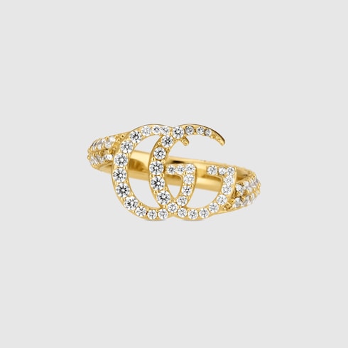 Bague GG Marmont avec cristaux