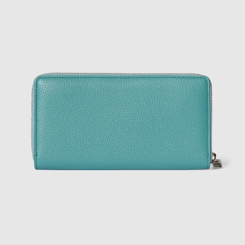 Zip-around wallet with logo