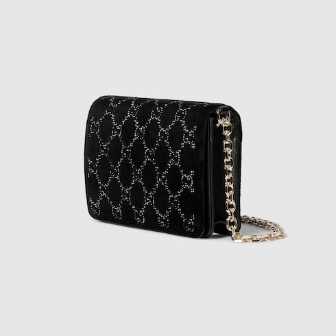 Cartera con cristales GG y cadena