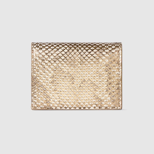 Cartera GG Marmont de pitón pequeña