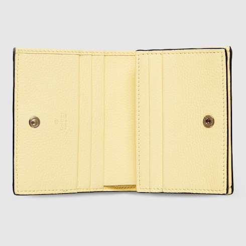 Kleine, zweifarbige GG Marmont Brieftasche