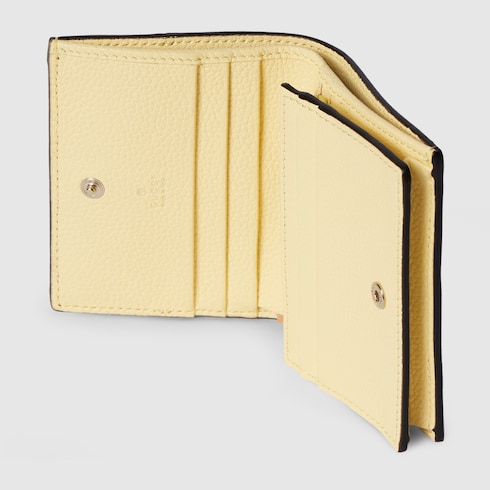 Kleine, zweifarbige GG Marmont Brieftasche