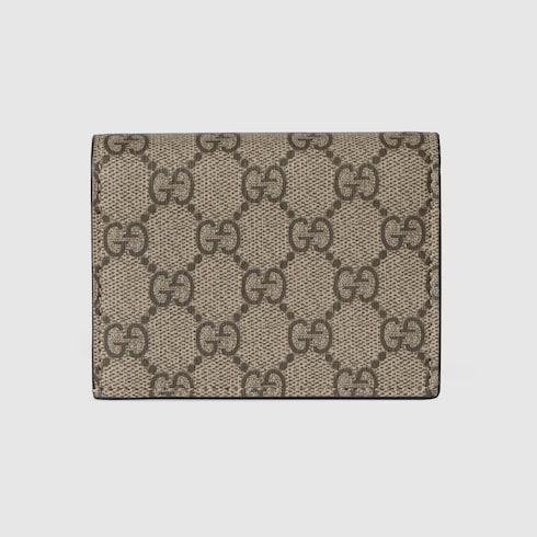 Kleine, zweifarbige GG Marmont Brieftasche