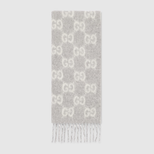 GG alpaca wool blend scarf