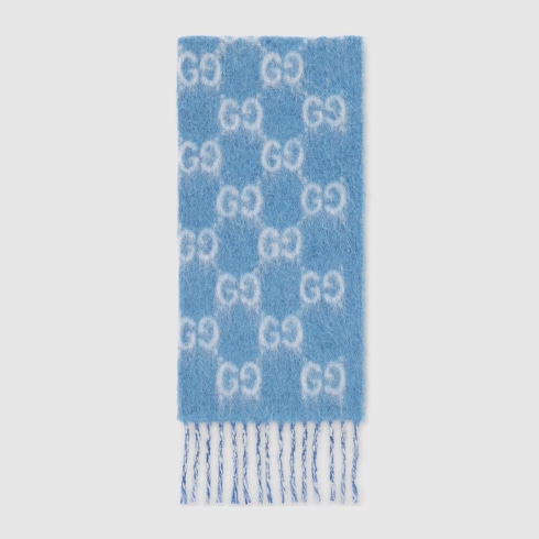 Sciarpa in misto alpaca e lana GG