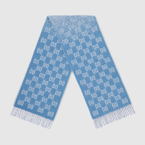 GG alpaca wool blend scarf
