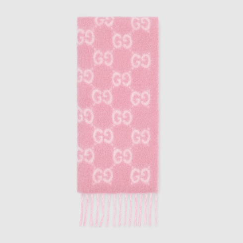 GG alpaca wool blend scarf