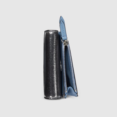 Bi-colour GG Marmont mini wallet