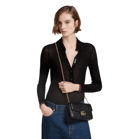 Bolsa pequeña para el hombro GG Marmont