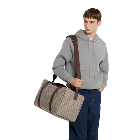 Bolso de viaje mediano con tribanda Web
