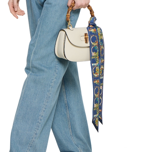 Nastro in twill di seta stampato