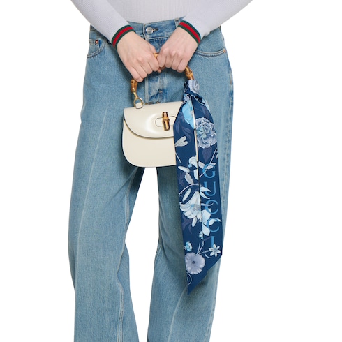 Nastro in twill di seta stampato