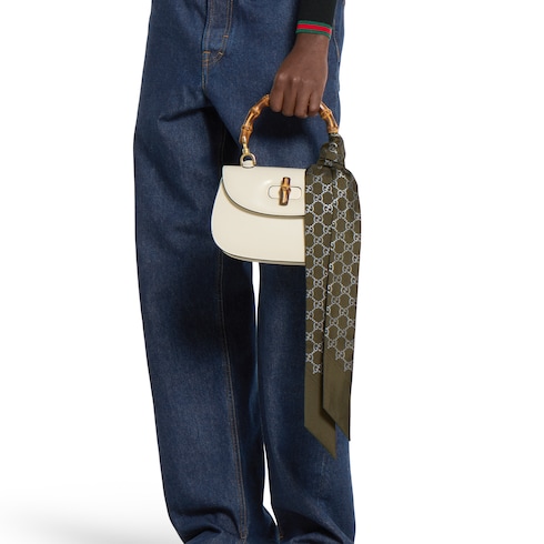 Ruban en soie imprimée