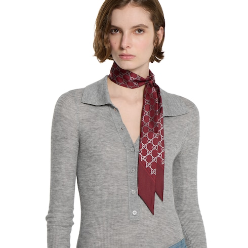 Printed silk ribbon
