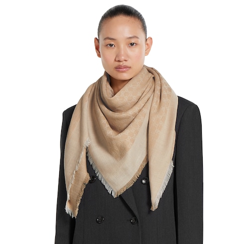 Châle à effet denim GG