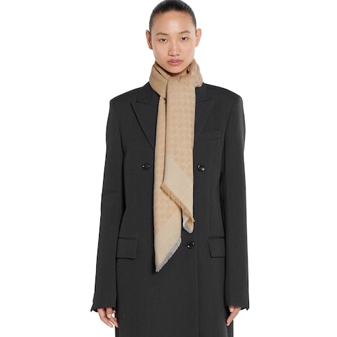 Châle à effet denim GG