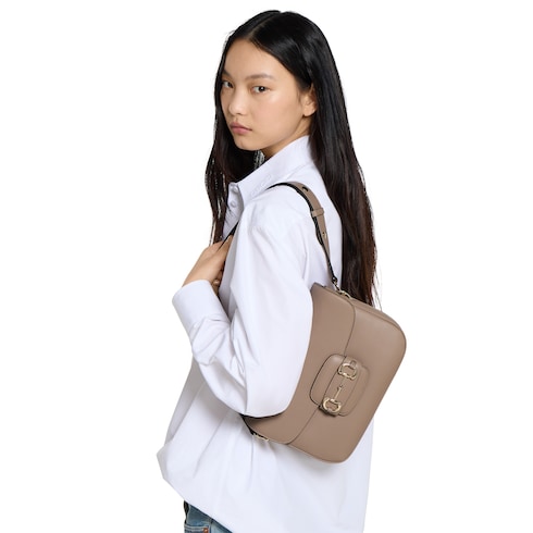 Gucci Horsebit 1955 Soft系列中号肩背包