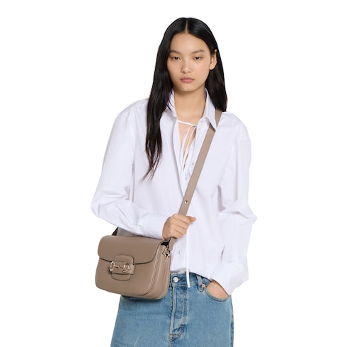 Gucci Horsebit 1955 Soft系列中号肩背包