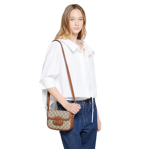 Bolso hombro Gucci Horsebit 1955 Soft pequeño