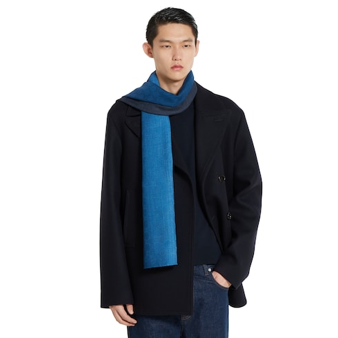 GG wool and silk jacquard stole