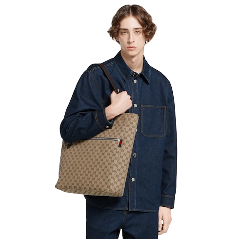 GG canvas large tote bag