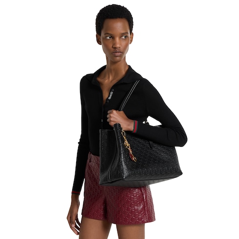 Bolso tote GG Emblem tamaño grande  
