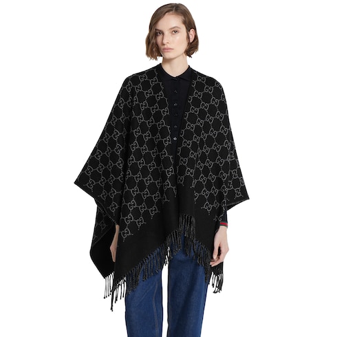 Mantella in jacquard di lana GG