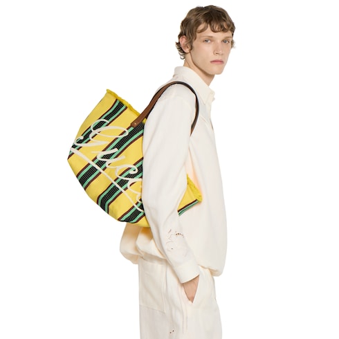 Bolso tote de lona bordada tamaño mediano