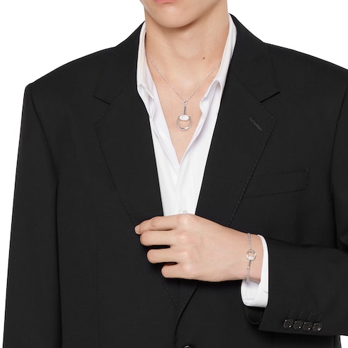 Bracciale Gucci Horsebit 18 carati con diamanti