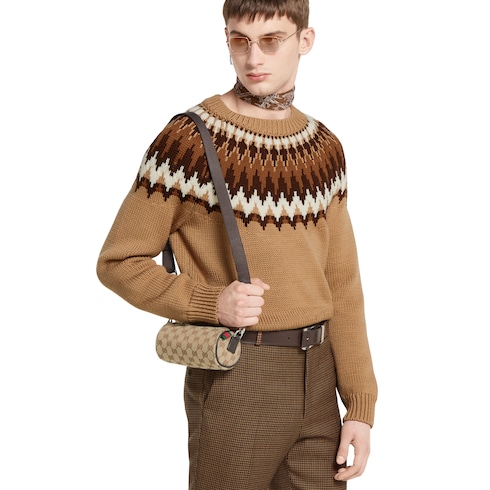 Minibolso cilíndrico de lona GG