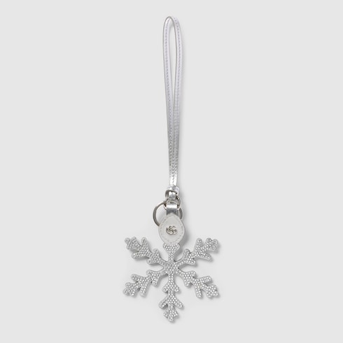 Adorno para bolso con forma de copo de nieve