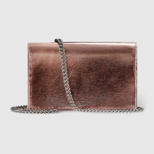 Bi-colour GG Marmont wallet on chain