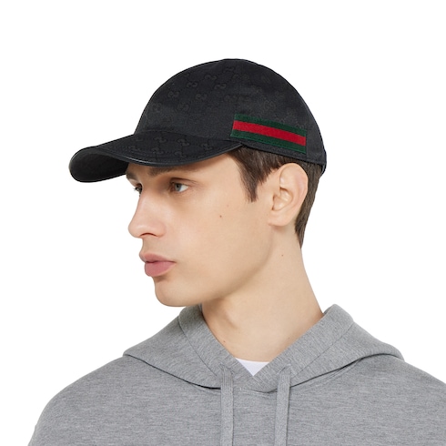 Casquette en toile GG avec détail bande Web