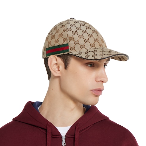 GG canvas baseball hat with Web