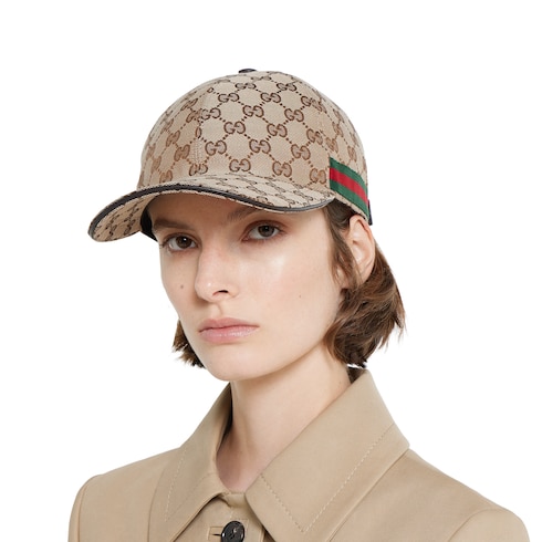 Casquette en toile GG avec détail bande Web