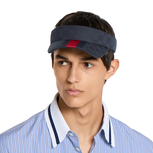 Visera de lona GG con tribanda Web