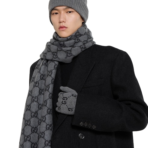 GG cashmere gloves