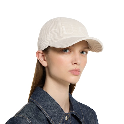 Casquette en velours côtelé