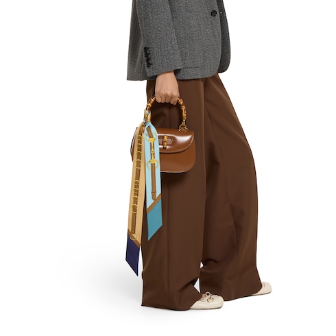 Ruban en twill de soie imprimé
