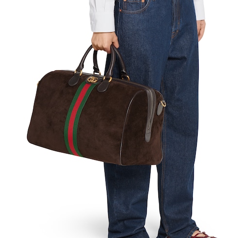 Gucci Savoy系列中号旅行包