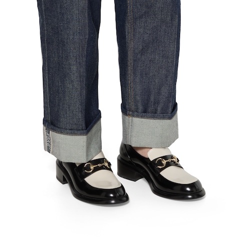 女士饰马衔扣乐福鞋