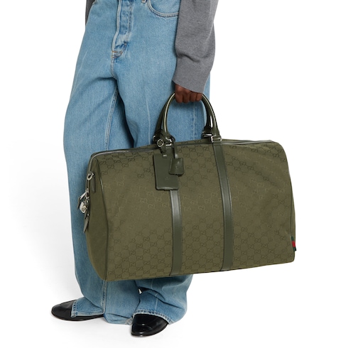 GG canvas large duffle bag 