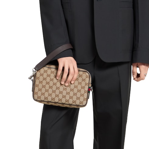 Bolsa cruzada pequeña de lona GG