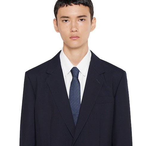 Cravate en jacquard de soie Gucci