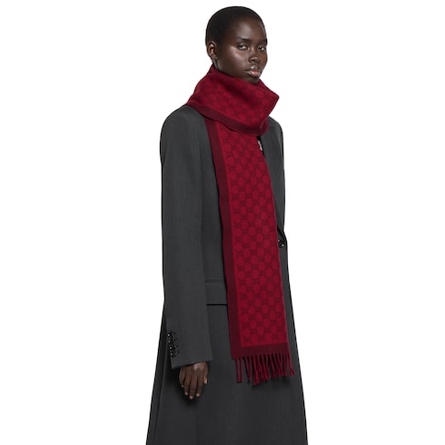 Écharpe en laine GG