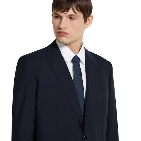 Cravatta in seta jacquard motivo equestre