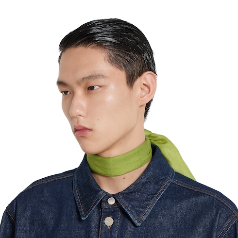 Printed cotton pocket square