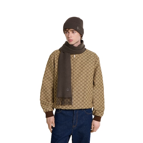 Bufanda de cashmere con parche