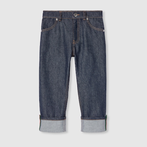 Children's denim pants with Web
