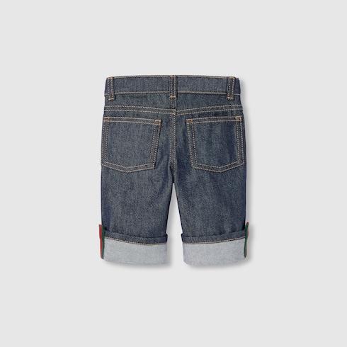 Pantalon pour bébé en denim avec bande Web